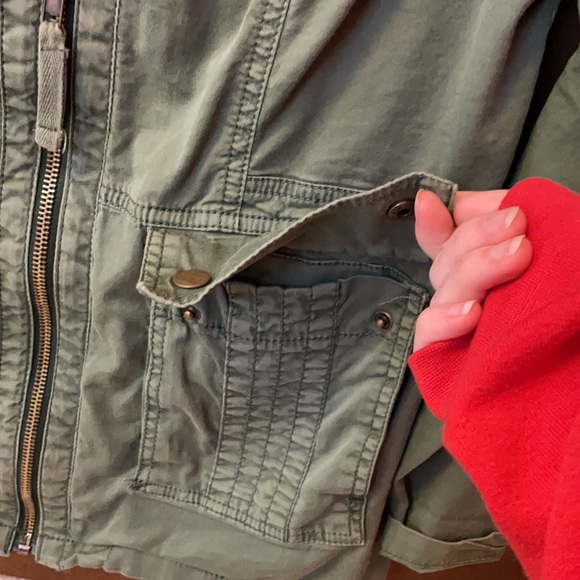 Sonoma Army Green Zip Up Jacket - Picture 3 of 7